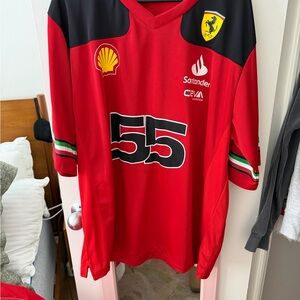 Ferrari Carlos Sainz Red Racing Jersey
